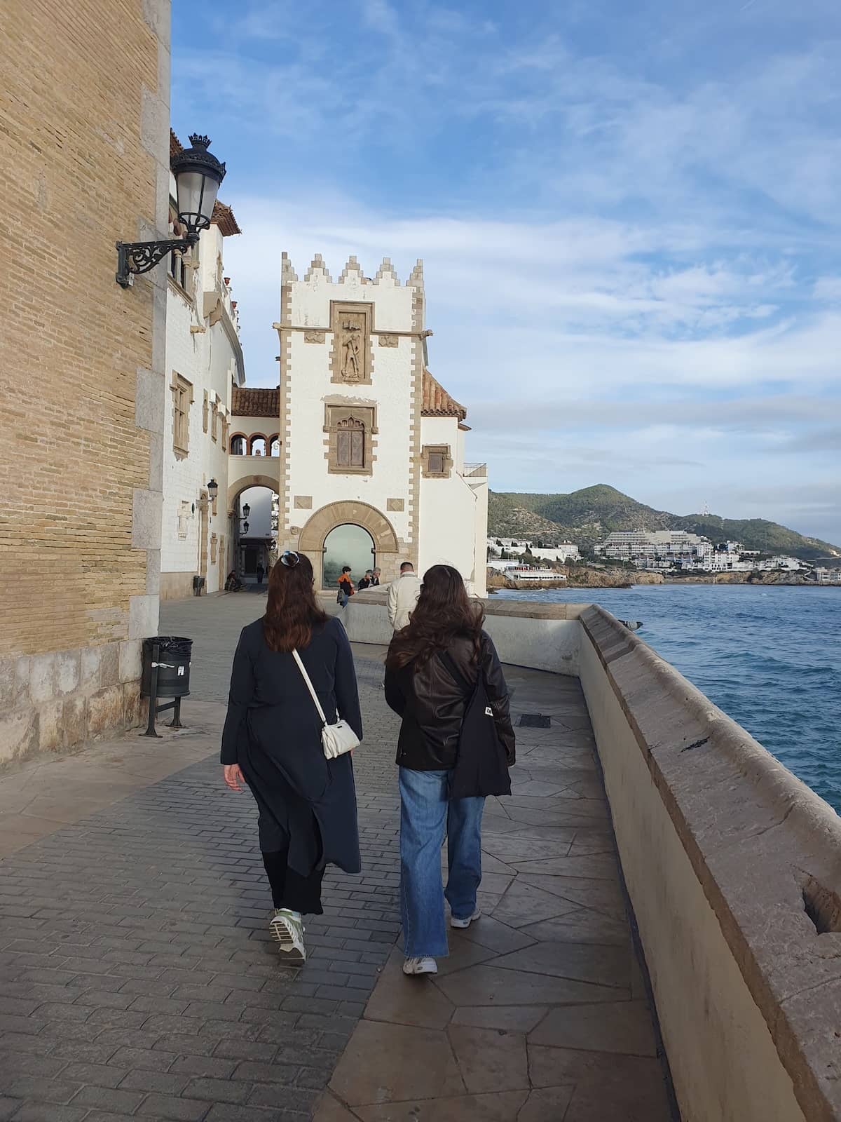 Scenic walkway by the waterfront